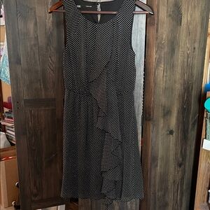 Maurices Black and White Dotted Mini Dress